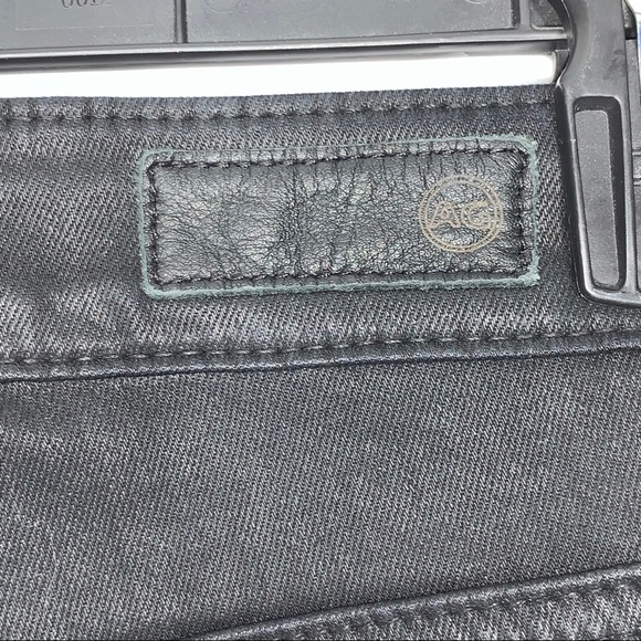 AG The Farrah Skinny Ankle Coated Black Size 28R - Picture 9 of 16